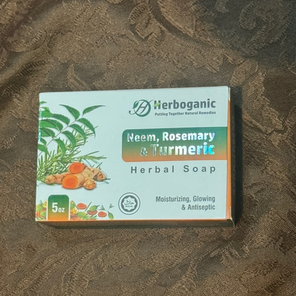 Herboganic: Neem, Rosemary & Turmeric Herbal Soap, 5 oz Bundle & Save 4/$30